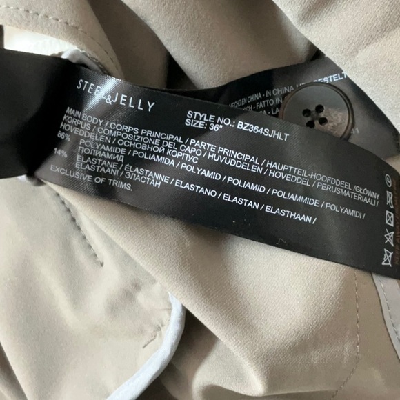 Steel & Jelly British Design Blazer Jacket Taupe Size 36R NWOT - Picture 9 of 9